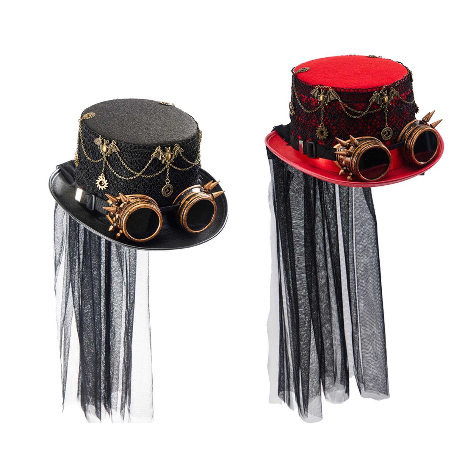 หมวกทรงสูงสไตล์สตีมพังก์ สำหรั - Fedora Hat Wool บทวิจารณ์และราคา