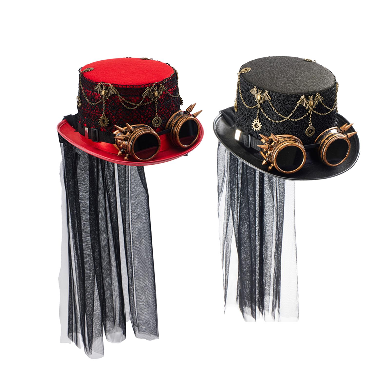 หมวกทรงสูงสไตล์สตีมพังก์ สำหรั - Fedora Hat Wool บทวิจารณ์และราคา